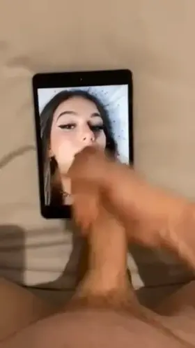 Tiktok slut gets plastered with my cum