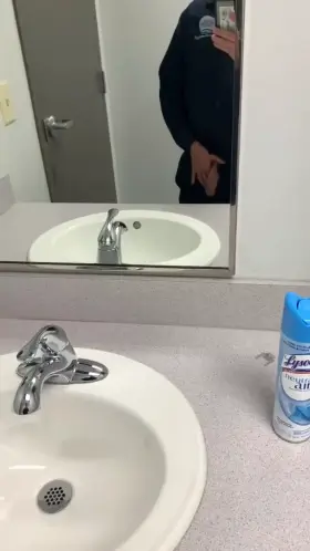 At a customers warehouse. Needed to have some fun