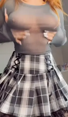 This top is already see through, may as well drop the goth tiddies