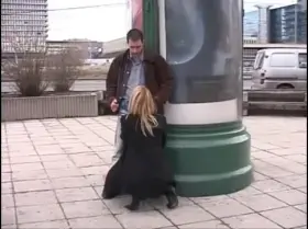 Blowjob Outside The Subway Station[gif]