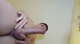 close view of my huge cock