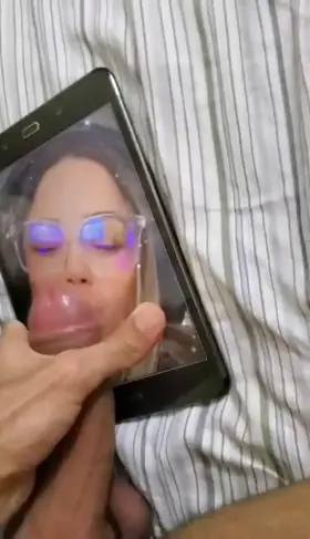 Giving Valkyrae my thick cum like the dirty cock sleeve she is