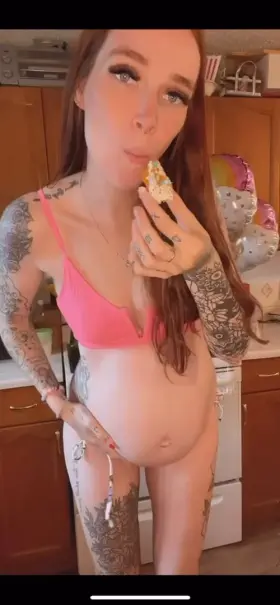 baby bumps and birthday cake