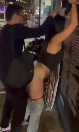 My bully caught my mommy walking home all alone and made her pay a street tax!