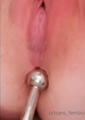 Removing the anal hook after a fun intimate session 🔥😏