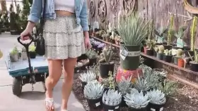 Shopping for plants with my friend Steph. [GIF]