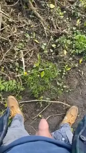 Spring piss down at the river