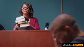 [rCockheroGirlfriend] 105 The Lusting Librarian Adriana Chechik sucks married man dick