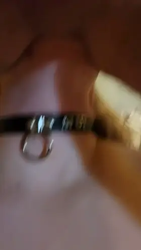 Finishing my dinner before he gives me dessert