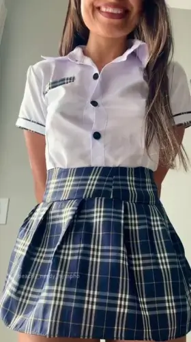 Daddy, I didn’t wear panties to school today. Are you going to punish me? 🥺😍
