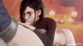 Tifa sucking dick (Soba, Evilaudio) [Final Fantasy]