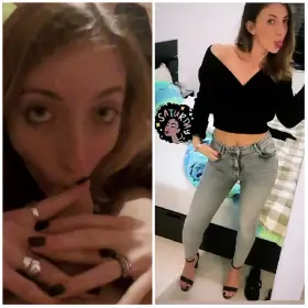 ⚠️TRIBUTE on KIK my 22Yo Slut Girlfriend // Send This Gif ⬇️ COCKED to kik exgftributes for enter in the group and see her porns!