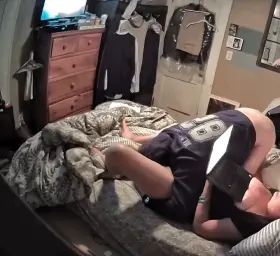 Hubby eating my cunt till I cum.