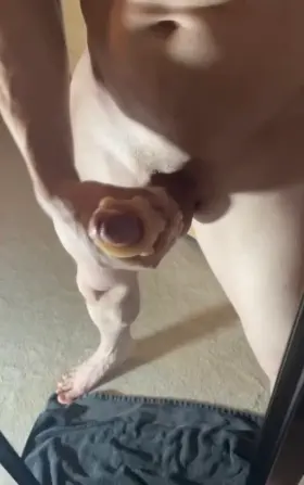 Huge hands-free mirror cum🪞💦 Sound on 😏