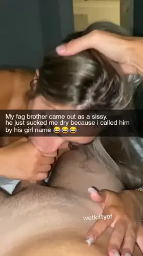 Love it when my brother's friends post my cum covered face on their story 🥰 💕 😋