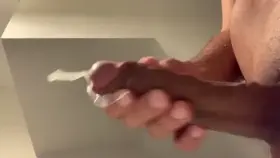 Thick ropes of cum from my thick cock