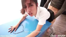 Schoolgirl Double Teamed