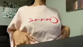 dropping my Indian titties from under my shirt (f)