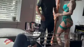 This is how I answer the door for my husband’s friends.