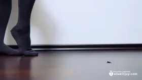 I pressed my socks really hard on him