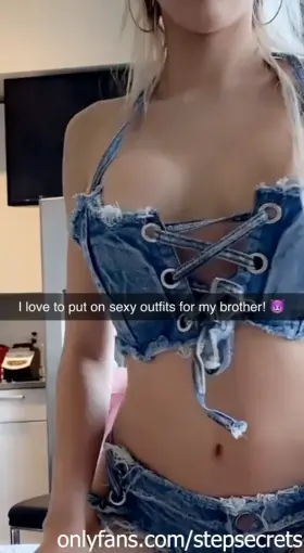 Cumming all over my sisters big tits