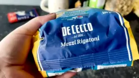 She is making pasta for us