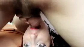 Little face fuck and spit