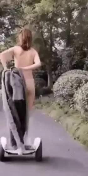 It is a nice day to ride a segway.