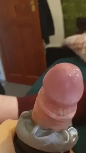 Just using the fleshlight :)