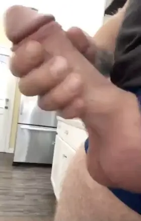 Stroking my big fat cock 😈🍆