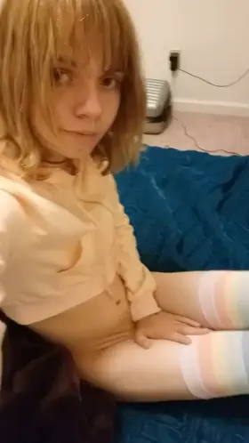 First time showing off my girl cock on Reddit 🥺