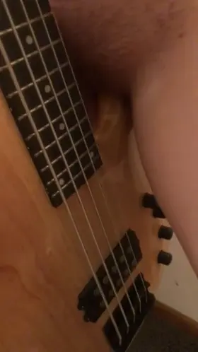 F31 My husband has been teaching me to play the bass! How am I doing so far? 😉