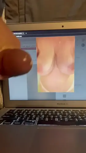 Big tits covered in hot cum!!