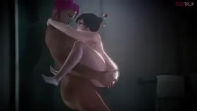 Zarya and Mei in the showers (Fugtrup) [Overwatch]