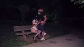 Cosplaying Amateur Japanese Girl Getting Face Fucked In A Public Park