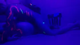 all painted up to fuck under the black lights