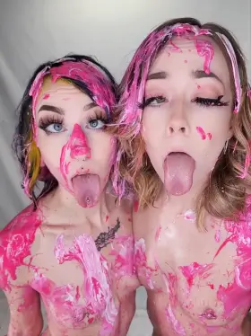 Paint our faces with your cum next? 👉👈