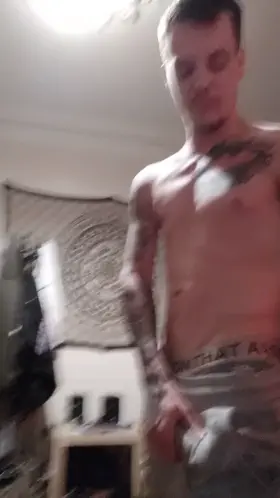 Whipping it out if my grey sweats