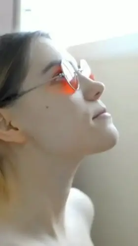 No emotions ... Just a dose of shame on the pretty face 💦