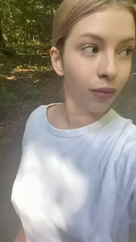 I think walking park would be fun with my huge boobs [f]