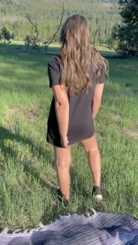 Taking my shirt all the way off makes it riskier to get caught, but feels sooo good [gif]