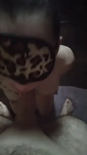 Blindfolded and throatfucked