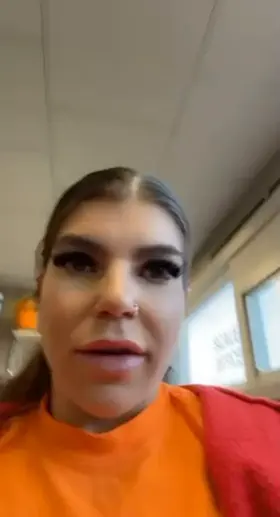 Small titty drop at work!