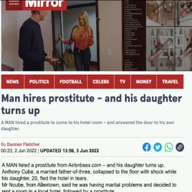 Blonde Teen Daughter Turns Out To Be Dad's Prostitute