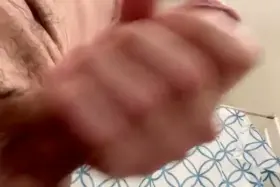 Jackin’ with foreskin..