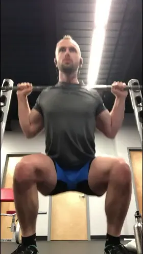 Wearing my special shorts on leg day.