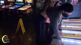 Tits out skee-ball! Did I cut this top too short?