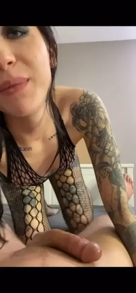 Beautiful Charlotte Satre sucking dick