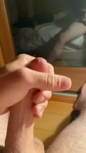 Starting to leak my cum, how would you finish me off?