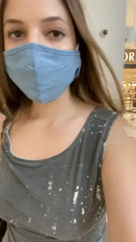 Just giving daddy a quick peek up my skirt while I'm out shopping ;)